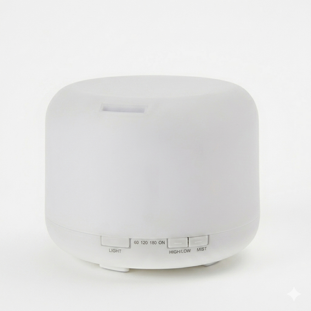 Round 500ml Steam Diffuser - March Flower