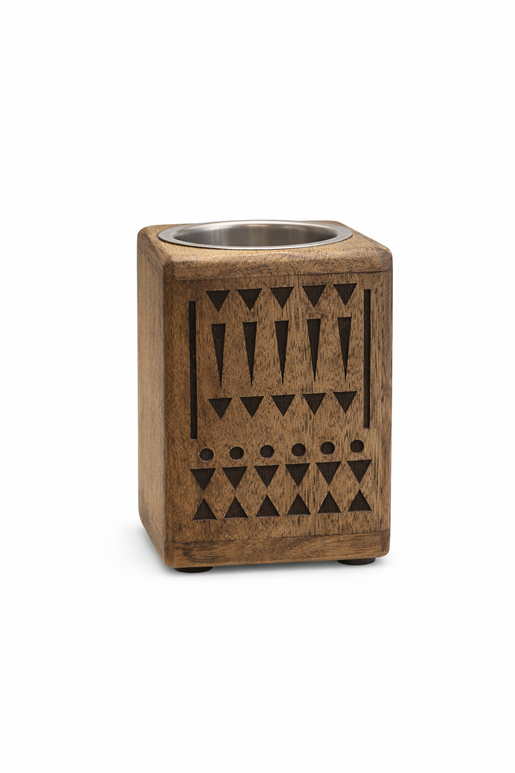 مبخرة خشب هندية مزخرفة بنقوش شرقية تقليدية لتعطير المنزل والمجالس