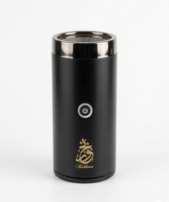 مبخرة إلكترونية متنقلة باللون الأسود الملكي بتصميم عصري للشعر والسيارة